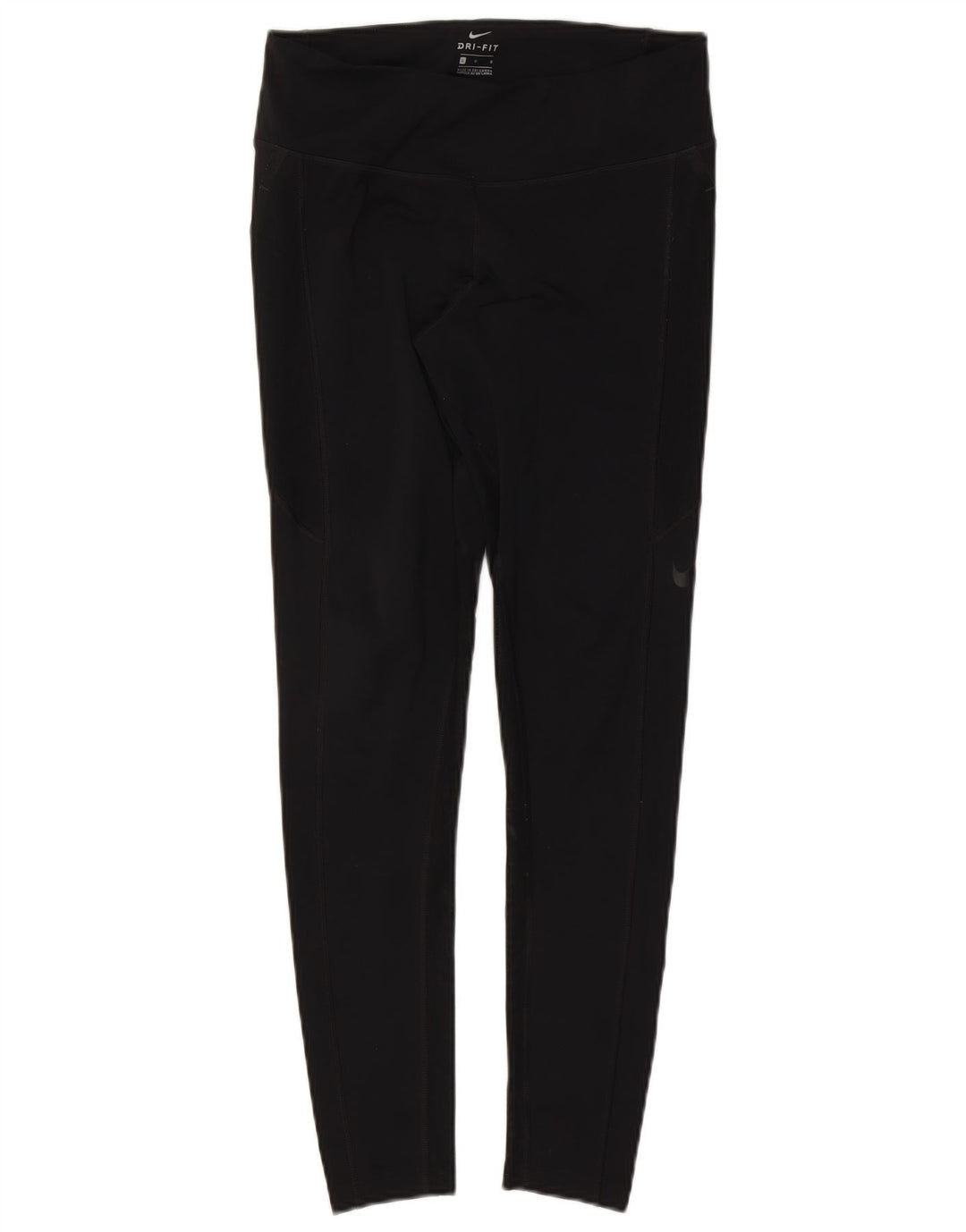 Nike Damen Dri Fit Leggings UK 14 Large Schwarz Polyester