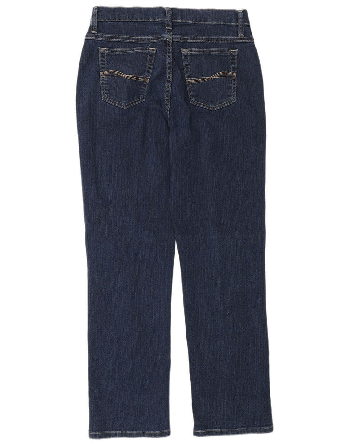 Lee Damen Straight Jeans US 8 Medium W28 L30 Marineblaue Baumwolle