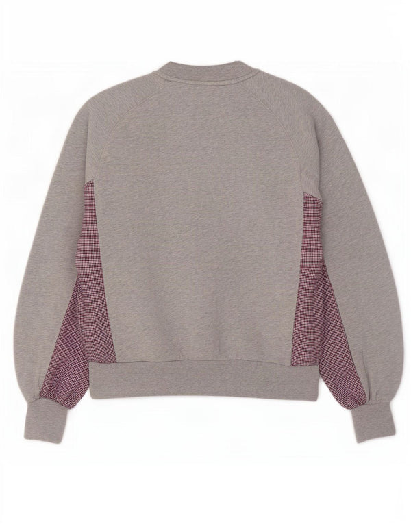 Lacoste Damen-Sweatshirt in Übergröße, Größe 34, klein, grauer Hahnentrittmuster