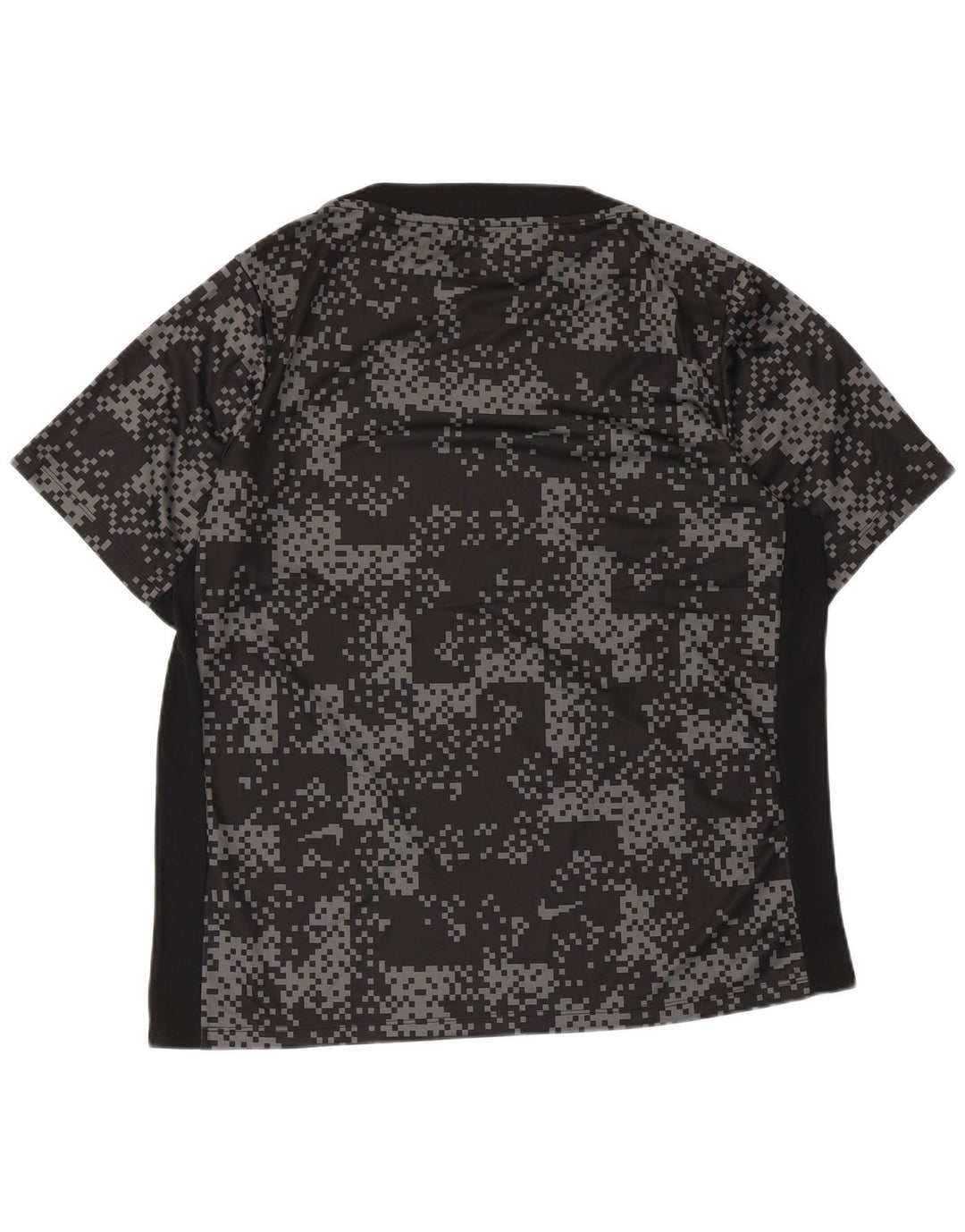 Nike Herren Dri Fit Slim T-Shirt Top XL Schwarz Geometrisch Polyester