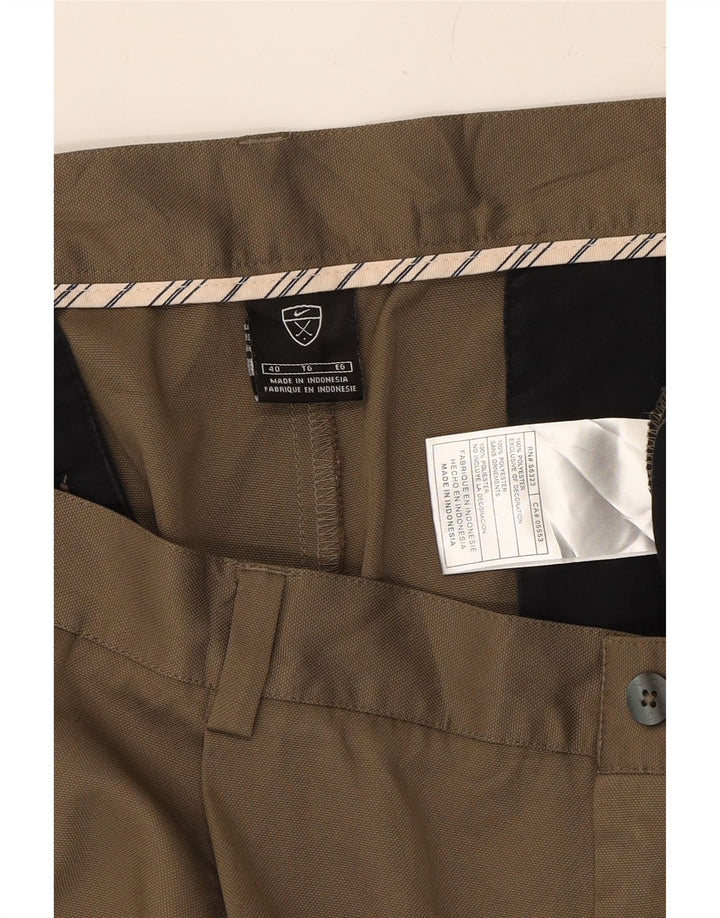 NIKE Mens Pegged Chino Shorts W40 XL Beige Polyester Vintage Nike and Second-Hand Nike from Messina Hembry 