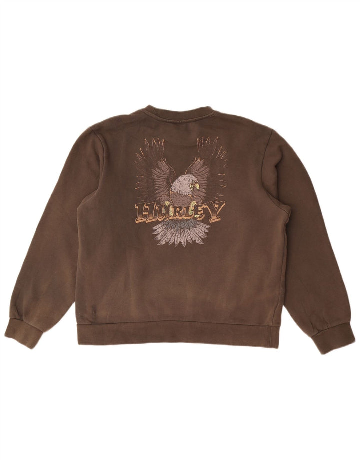 Hurley Herren-Sweatshirt mit Grafik, XS, braun, Baumwolle