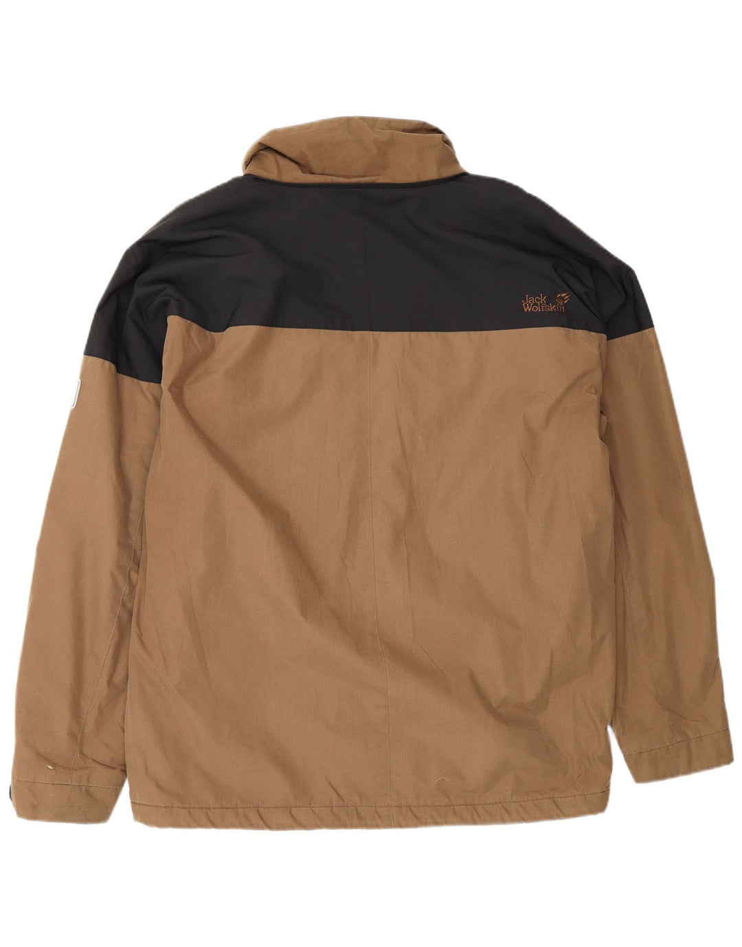 JACK WOLFSKIN Herren-Windbreaker-Jacke, UK 38, mittelbraun, Farbblock