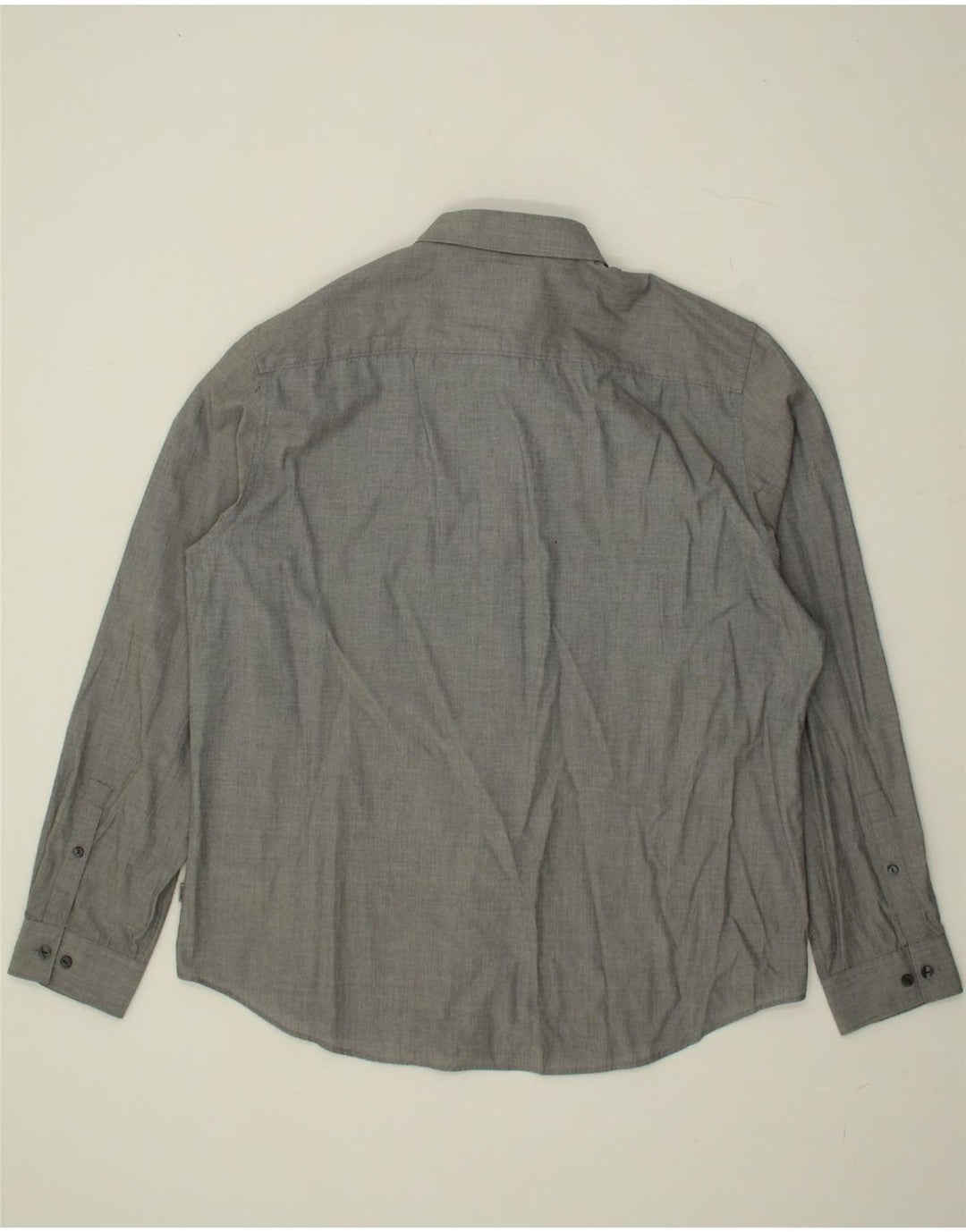 CALVIN KLEIN Mens Shirt XL Grey Cotton Vintage Calvin Klein and Second-Hand Calvin Klein from Messina Hembry 