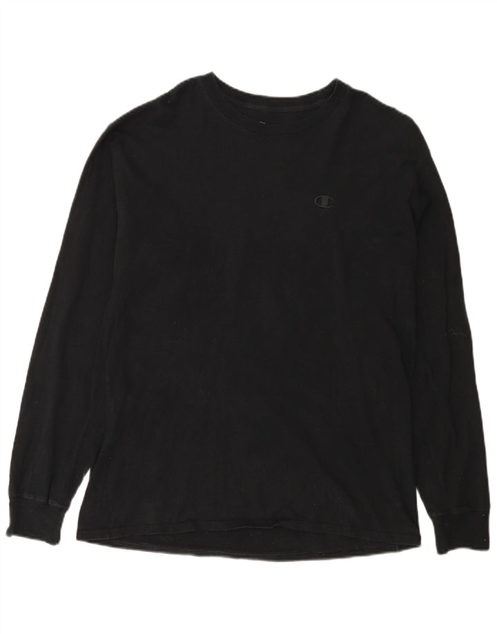 Champion Herren-Top, langärmelig, Größe L, Schwarz