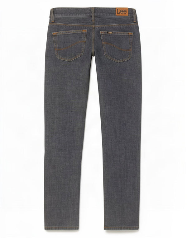 Lee Damen Norma Slim Jeans W27 L27 Blaue Baumwolle