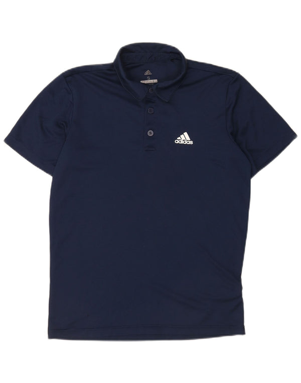 Adidas Herren Climalite Poloshirt Small Marineblau Polyester