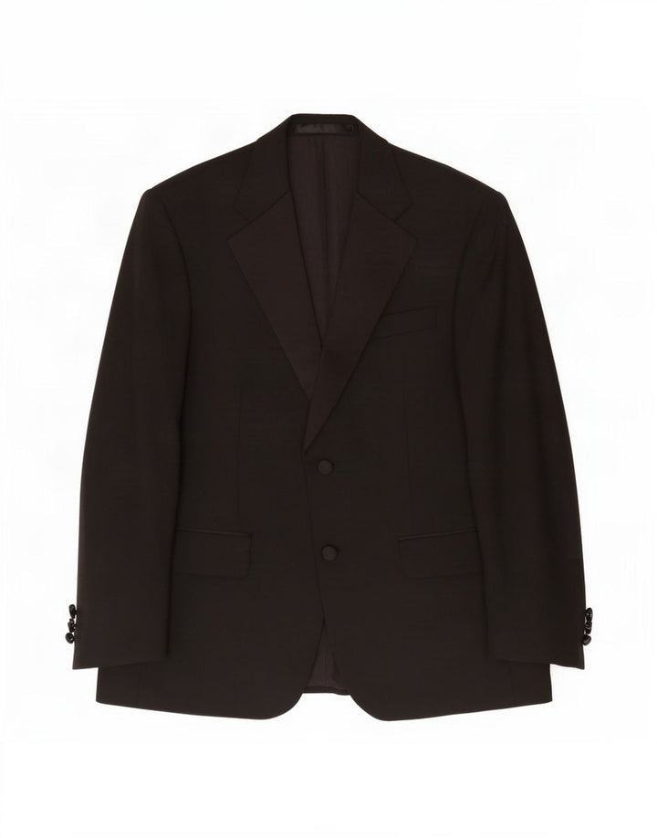 Marks & Spencer Herren-Blazer mit 2 Knöpfen, UK 38, mittelschwarz