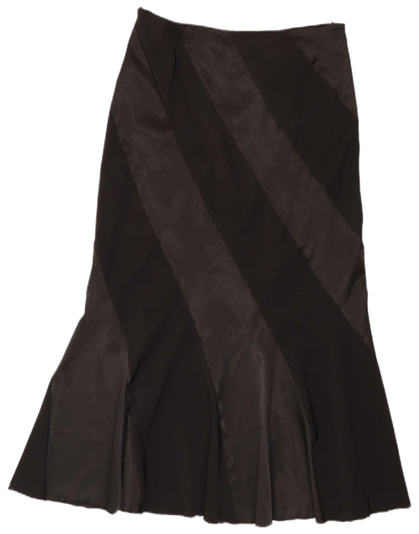 Morgan Damen Midi-Trompetenrock EU 40 Medium W30 Schwarzer Farbblock