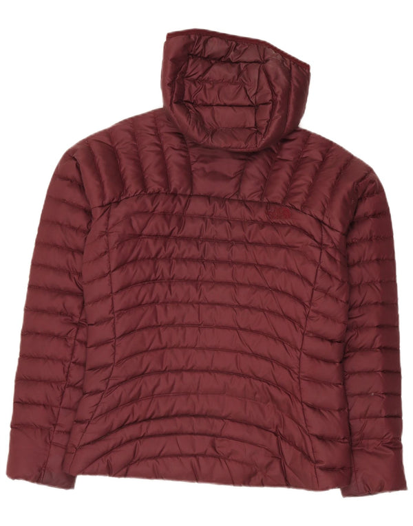 The North Face Damen-Kapuzenjacke, gepolstert, UK 10, Größe S, Burgunderrot, Nylon