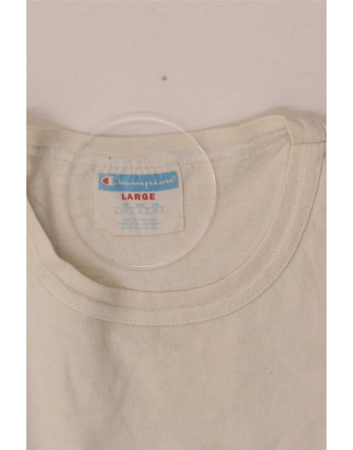 Champion Herren T-Shirt Top Large Weiß
