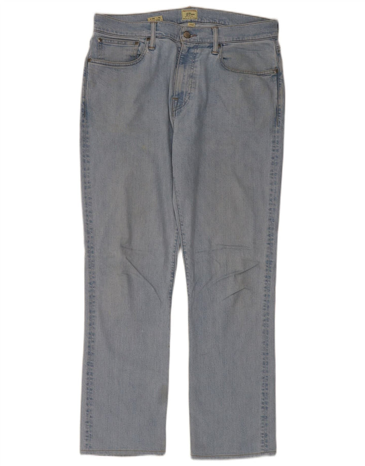 J. Crew Herren 770 Straight Jeans W34 L32 Blaue Baumwolle