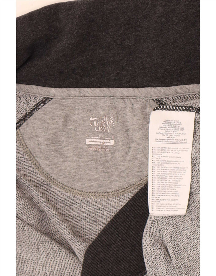 Nike Damen-Trainingsanzug-Top-Jacke, UK 16, große graue Baumwolle