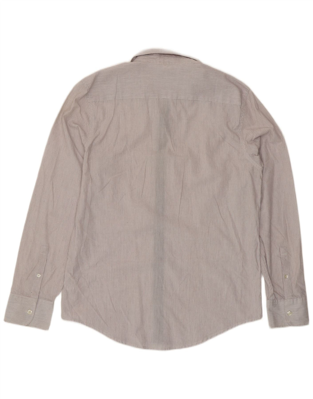 Penguin Herren Heritage Slim Fit Hemd aus mittelweißer Nadelstreifen-Baumwolle