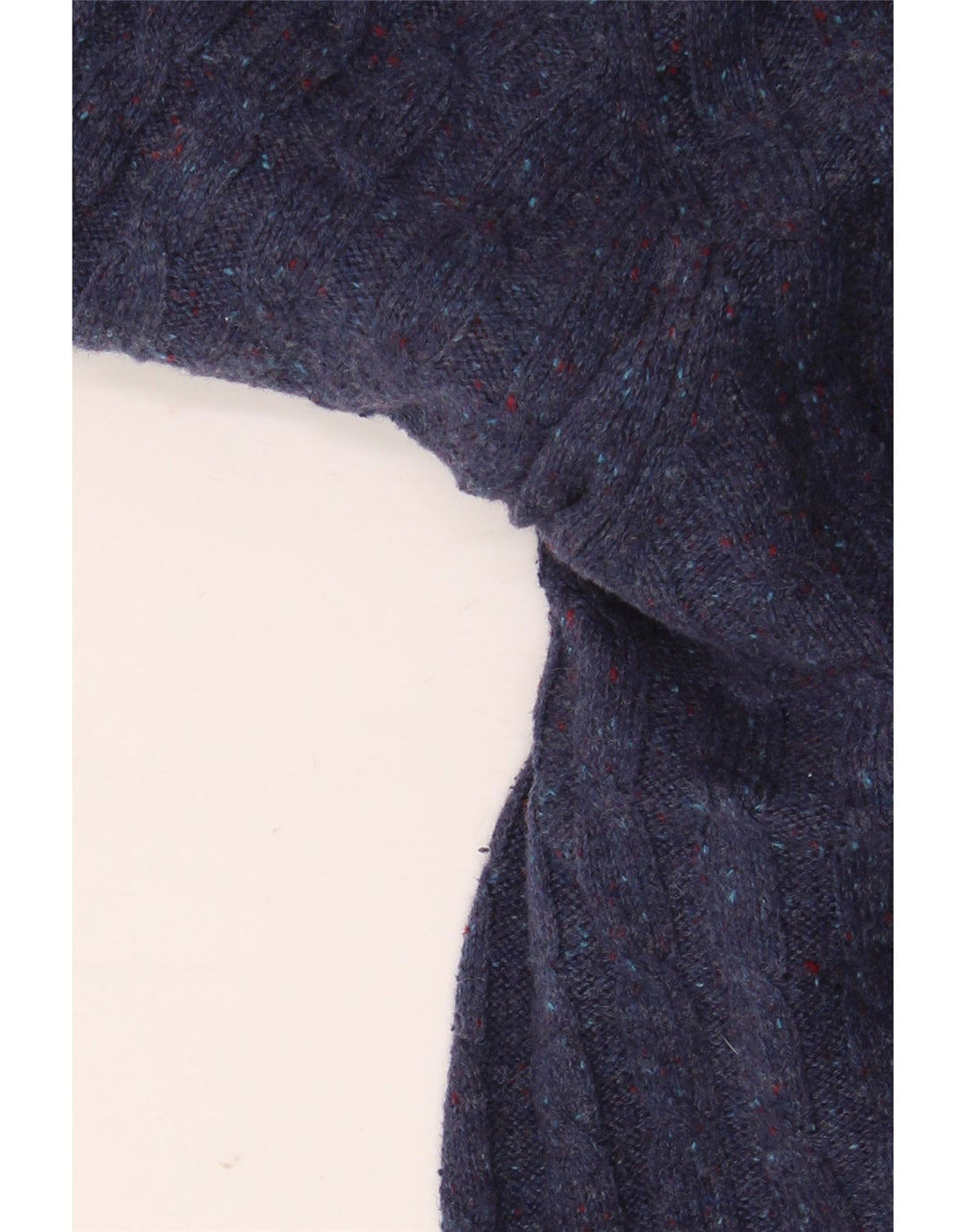 JACK WILLS Herren Rundhals Pullover Sweater Large Navy Blau Gefleckt