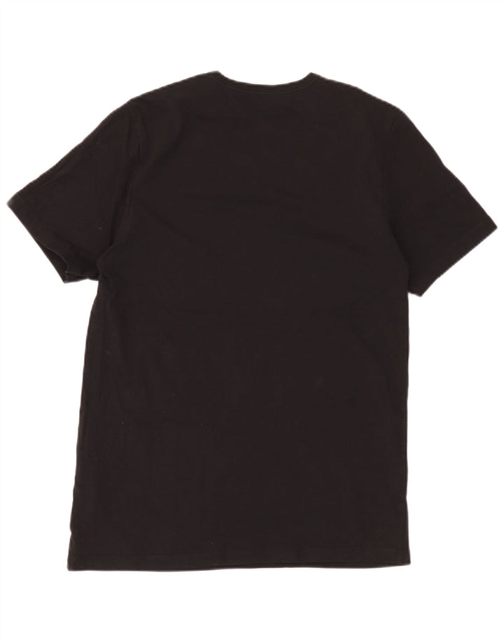 Hugo Boss Herren T-Shirt Top Medium Schwarz Baumwolle