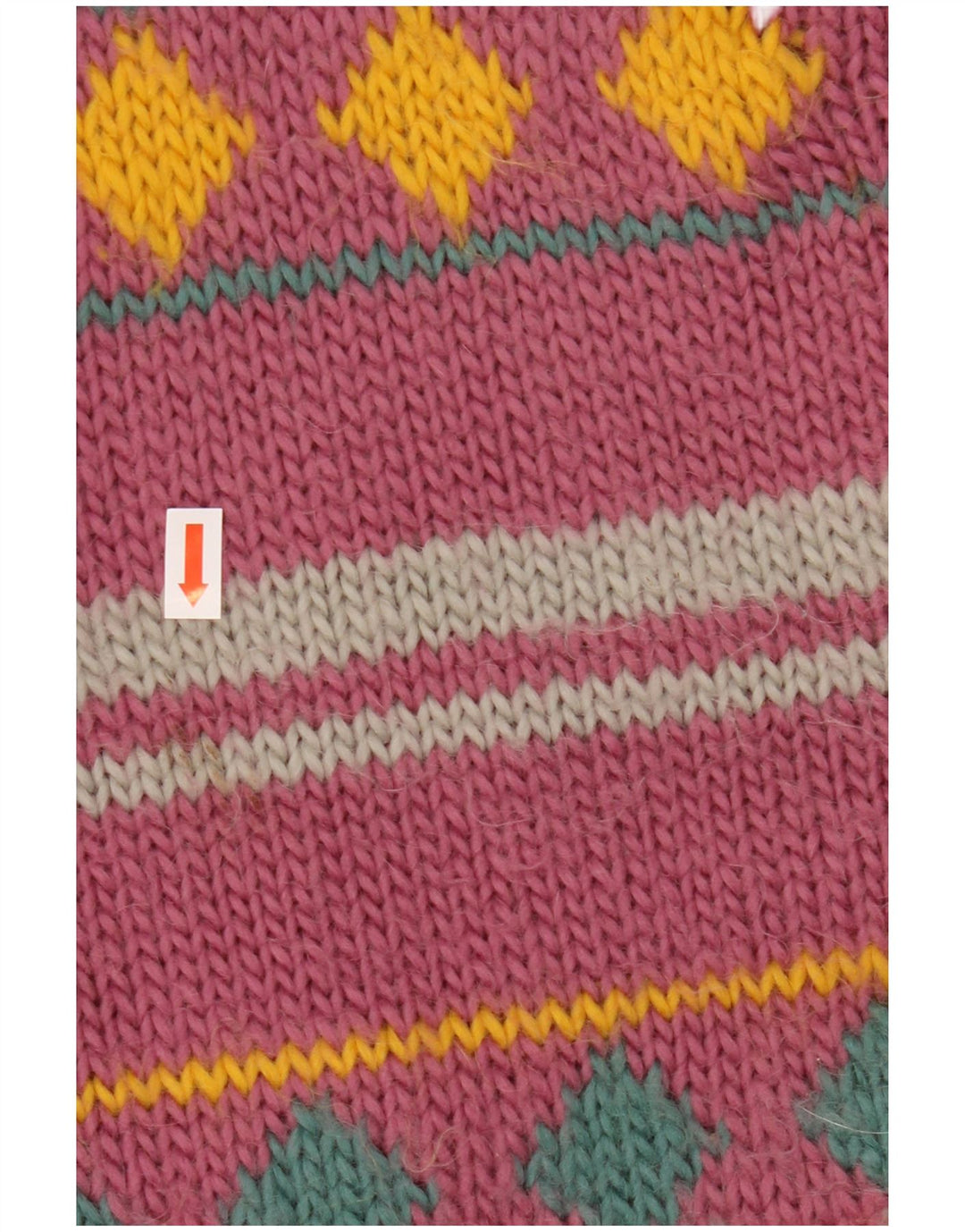 VINTAGE Damen Cardigan Pullover UK 18 XL Lila gestreift