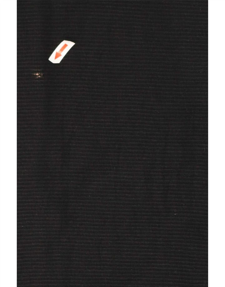 PIAZZA ITALIA Herren-Kapuzenpullover mit normaler Passform und Reißverschluss, Größe L, Schwarz
