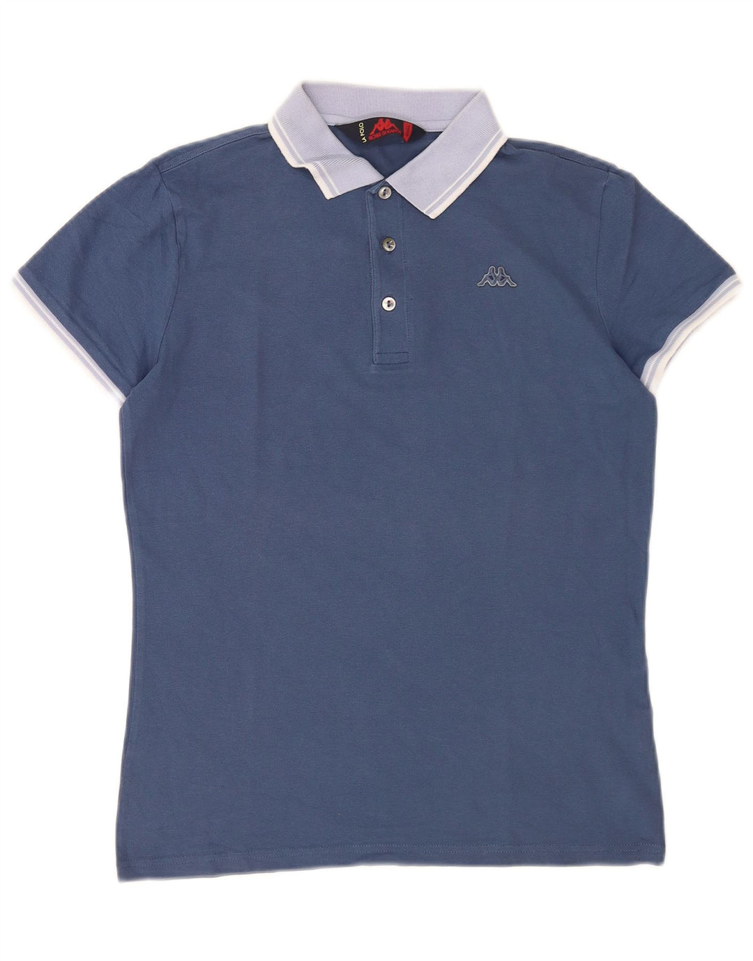 Kappa Herren-Poloshirt, klein, Blau, Farbblock