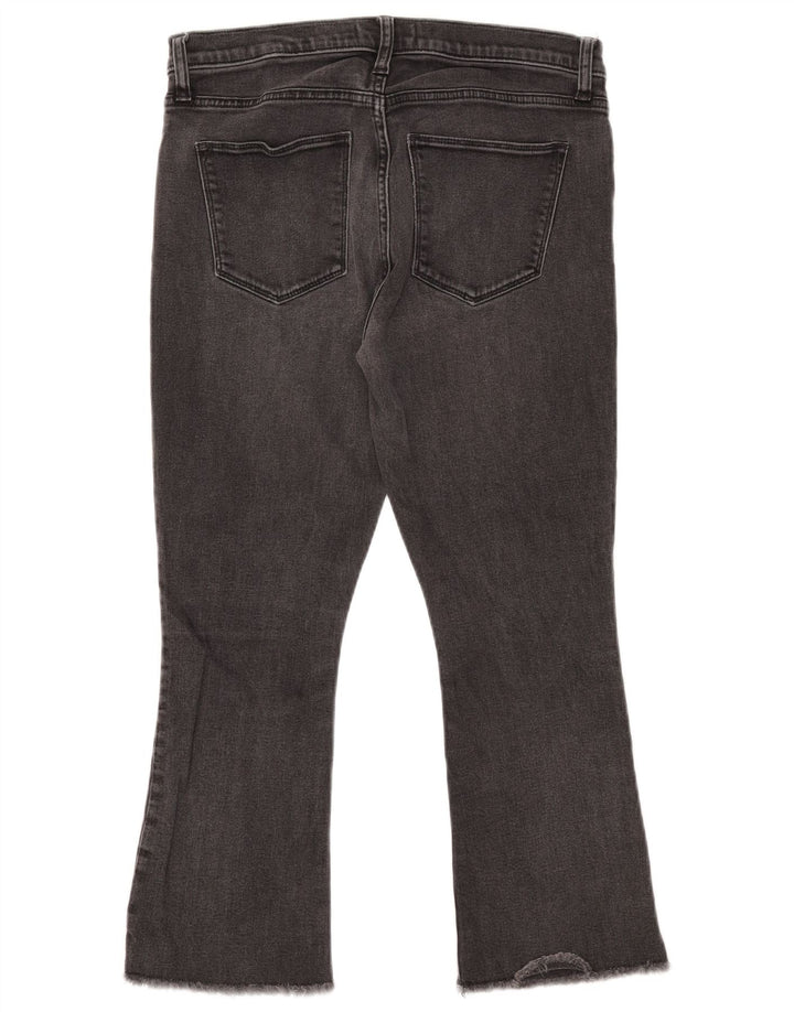 GAP Damen Kick Regular Fit verkürzte Jeans W30 L24 Graue Baumwolle