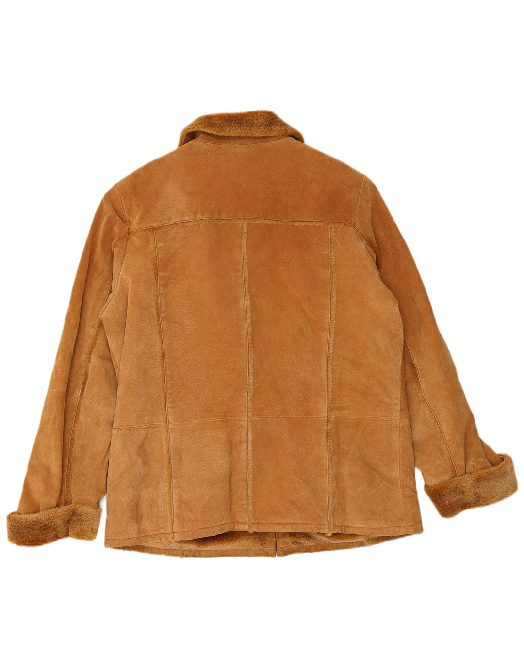 TCM Damen Wildlederjacke UK 16/18 Großes braunes Leder