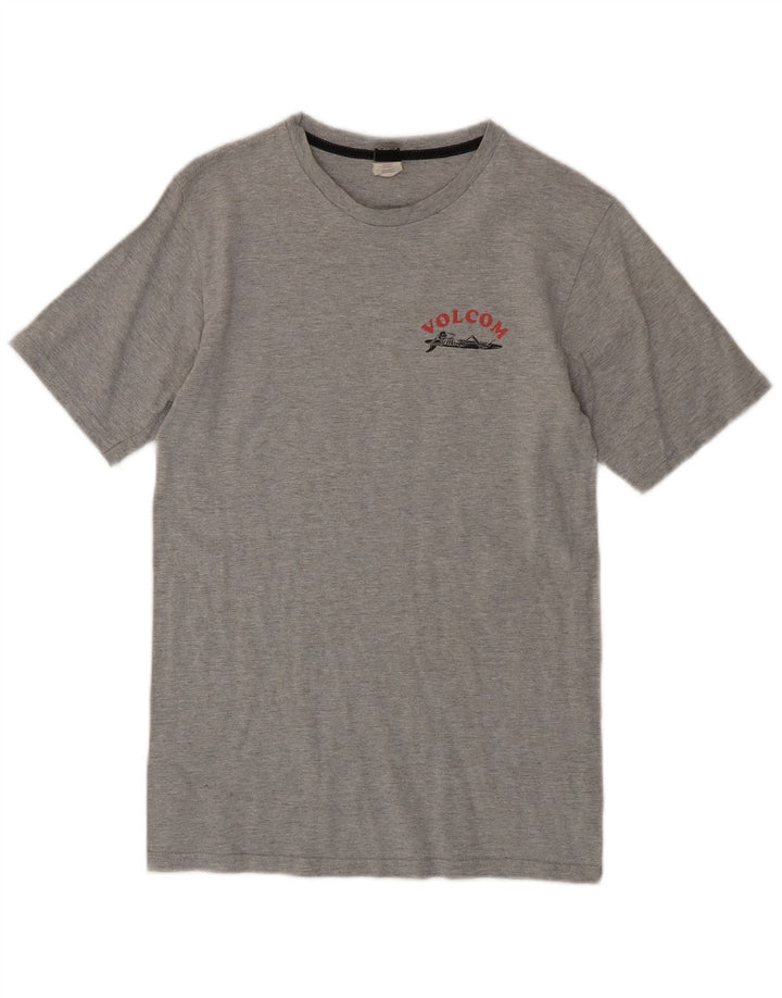 Volcom Herren-T-Shirt mit Grafik, Größe S, Grau, Baumwolle