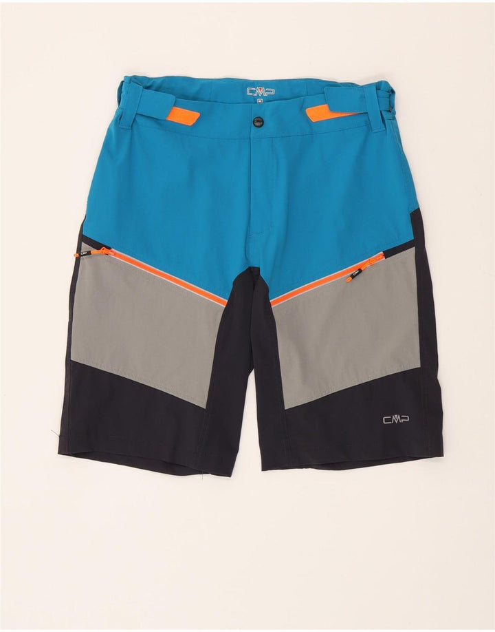 CMP Herren Cargoshorts IT 48 Medium W32 Blau Colourblock Polyamid