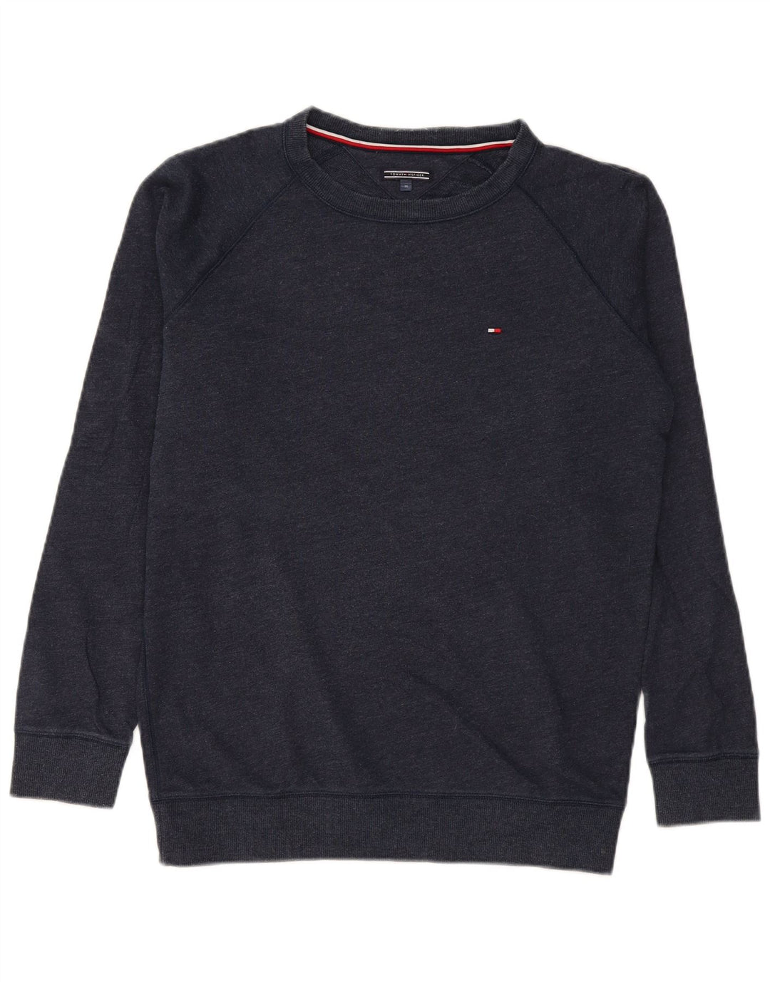 Tommy Hilfiger Herren-Sweatshirt mit normaler Passform, mittlere marineblaue Baumwolle