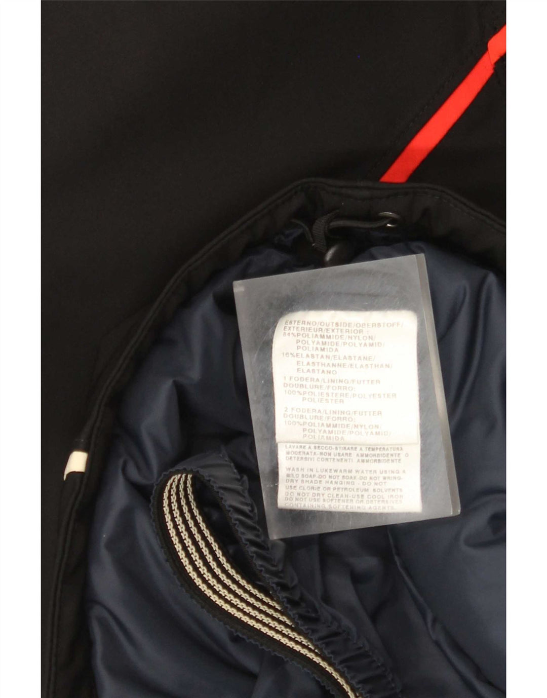On the Edge Damen-Skijacke mit Kapuze IT 44 Medium Black Colourblock
