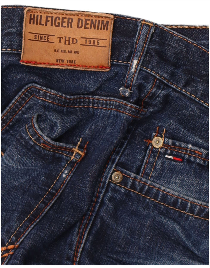 Tommy Hilfiger Herren Distressed Straight Jeans W31 L36 Blau