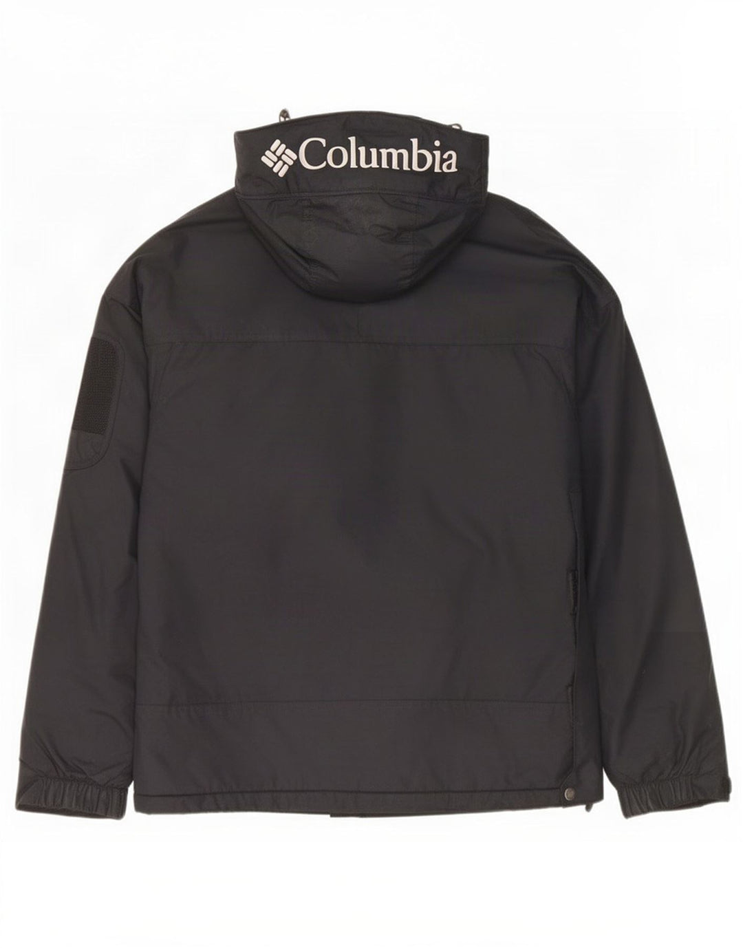 Columbia Herren-Anorakjacke mit grafischer Kapuze, UK 38, mittelschwarzes Nylon