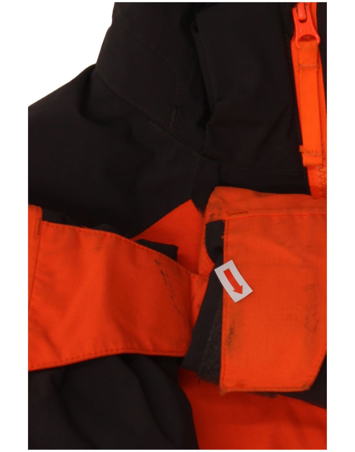 HELLY HANSEN Boys Graphic Windbreaker Jacket 9-10 Years Orange Colourblock