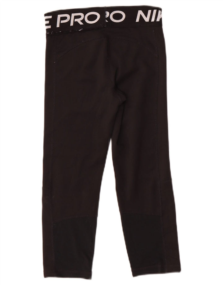 Nike Dri Fit Grafik-Leggings für Mädchen, 10–11 Jahre, mittleres schwarzes Polyester