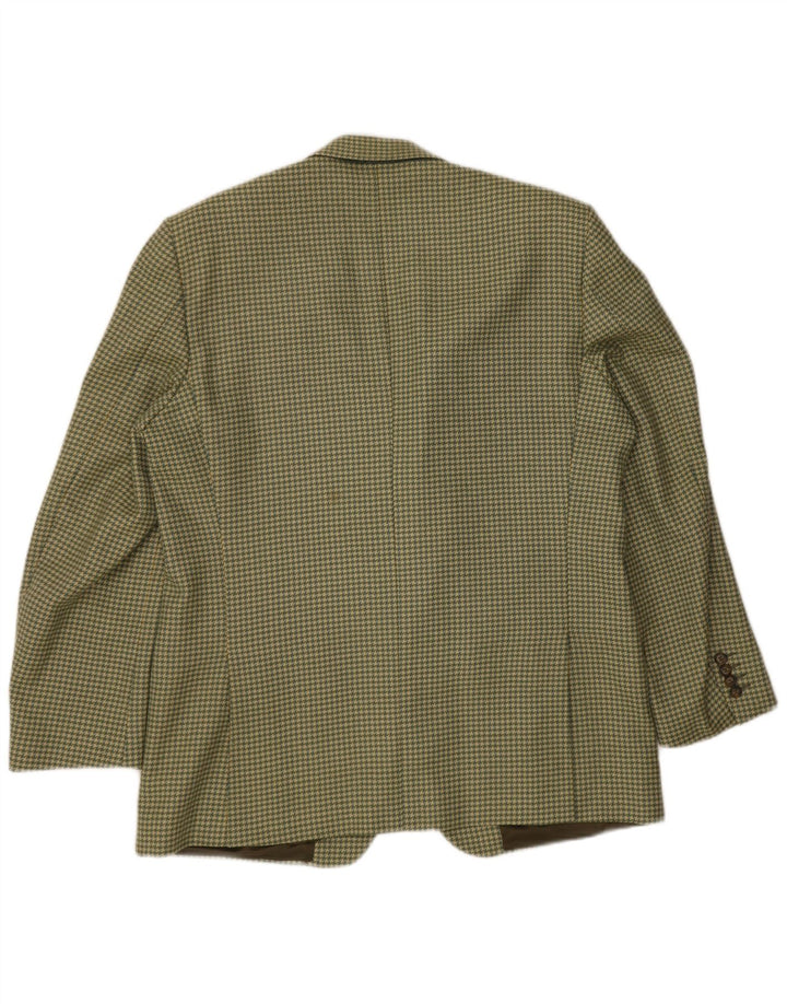 Carieri&Carieri Herren 2-Knopf-Blazerjacke IT 56 3XL Grüner Hahnentritt