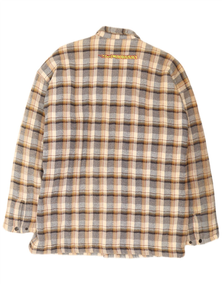 Home Boy Herren-Bomberjacke mit Grafik, UK 42, XL, mehrfarbig, kariert, Baumwolle