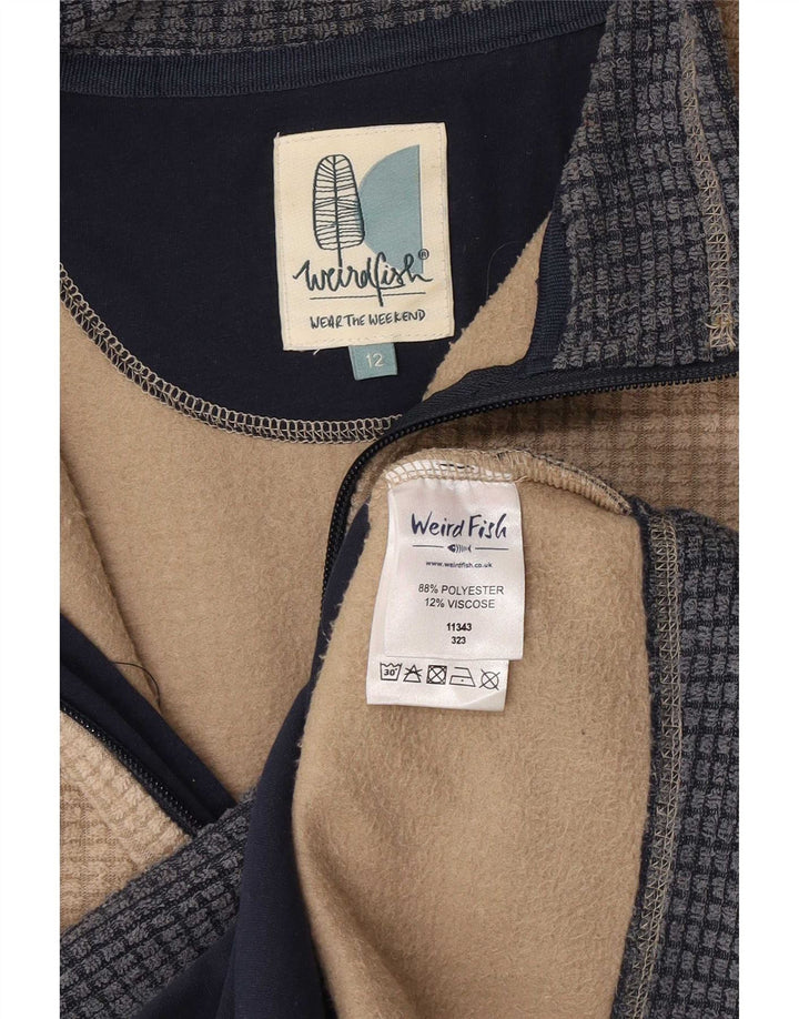 Weird Fish Damen Fleecejacke UK 12 Medium Beige Polyester