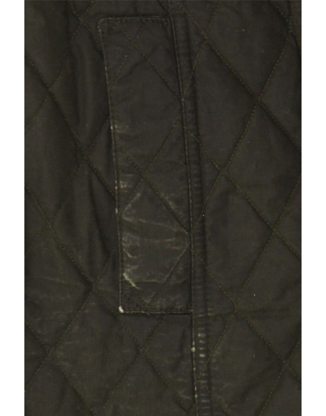 Barbour Damen-Steppjacke aus gewachster Baumwolle, Größe S, Khaki, Baumwolle