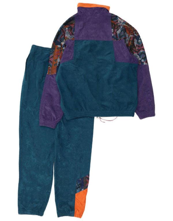 Great Escapes Herren-Trainingsanzug mit lockerer Passform, Größe 44, XS, Blau, Farbblock