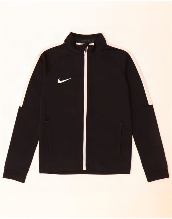 Nike Dri-Fit-Trainingsanzugoberteil für Jungen, 10–11 Jahre, Mittelschwarz, Farbblock