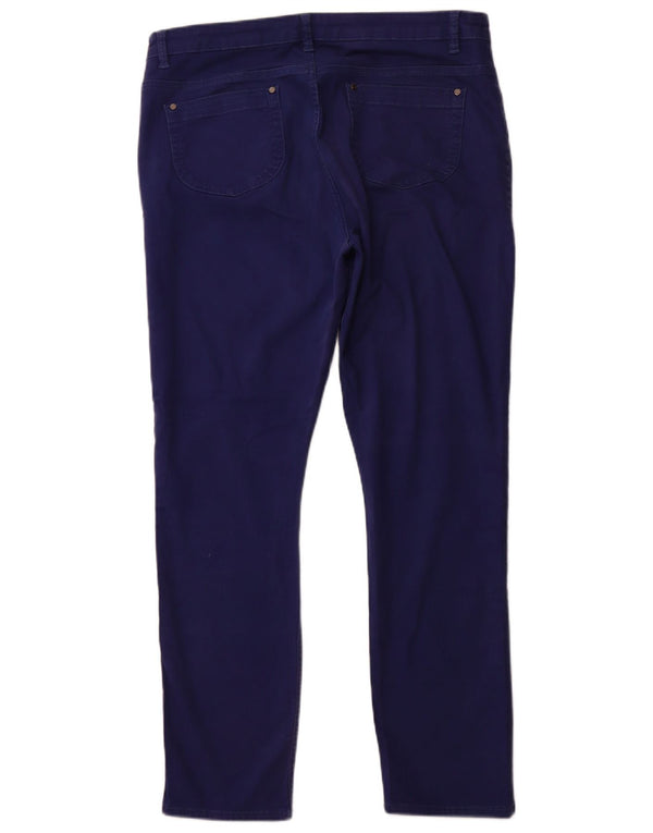 JAEGER Damen High Waist Slim Jeans UK 16 Large W36 L31 Blaue Baumwolle