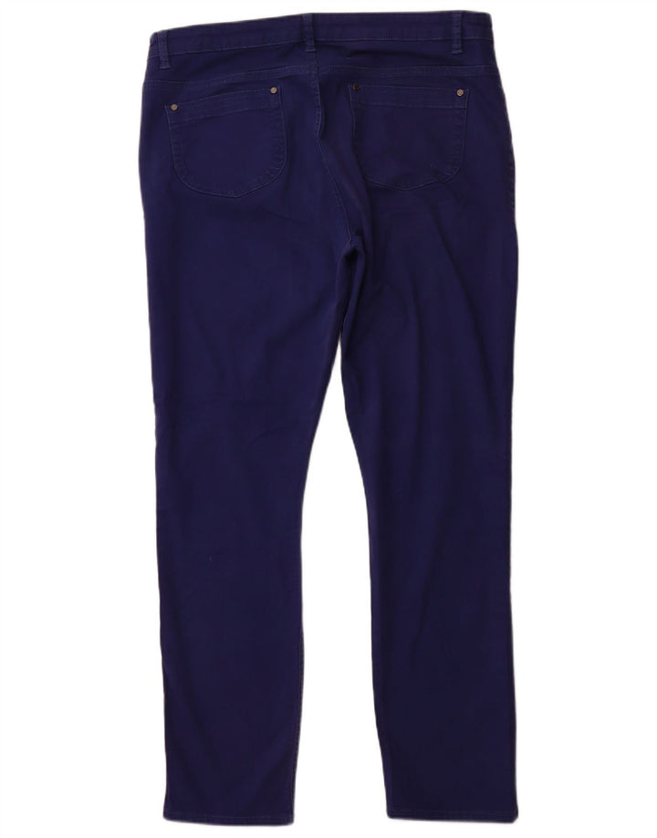 JAEGER Damen High Waist Slim Jeans UK 16 Large W36 L31 Blaue Baumwolle