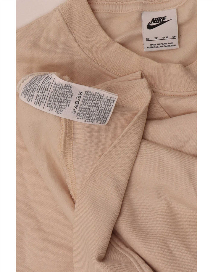 Nike Damen-Sweatshirt in Übergröße, Größe 6, Beige, Baumwolle
