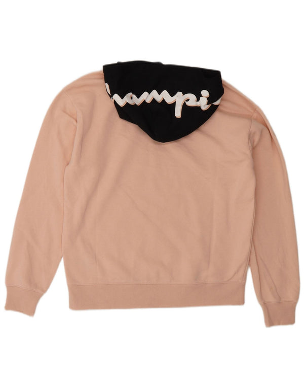 Champion Mädchen-Kapuzenpullover mit Grafik, 15–16 Jahre, 2XL, Pink, Farbblock