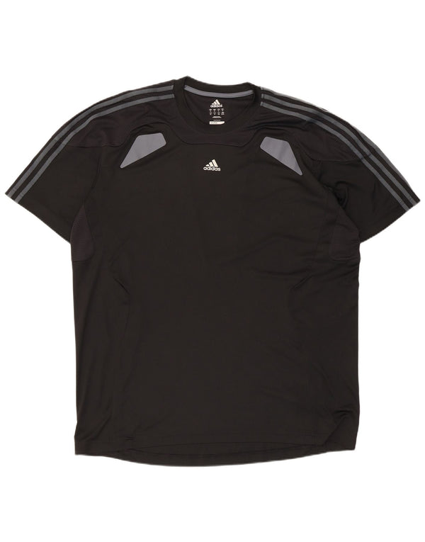 Adidas Herren Climacool T-Shirt Top XL Schwarz Colourblock Polyester
