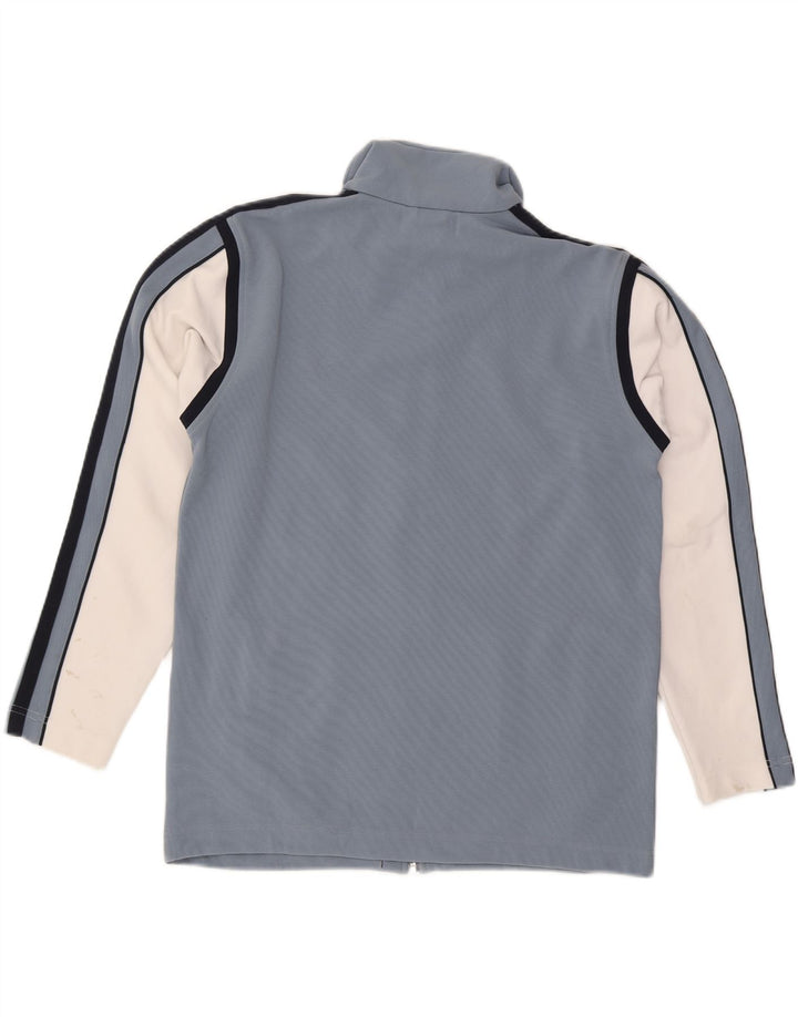 Kappa Herren-Trainingsanzug-Top-Jacke aus mittelblauem Colourblock-Polyester