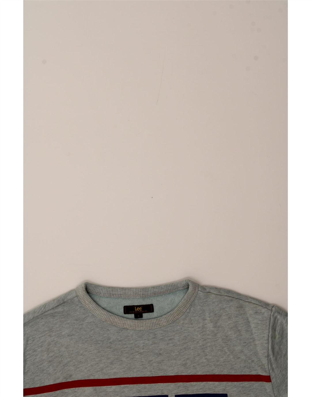 LEE Womens Oversized Graphic Sweatshirt Jumper UK 10 Small Grey Cotton Vintage Lee and Second-Hand Lee from Messina Hembry 