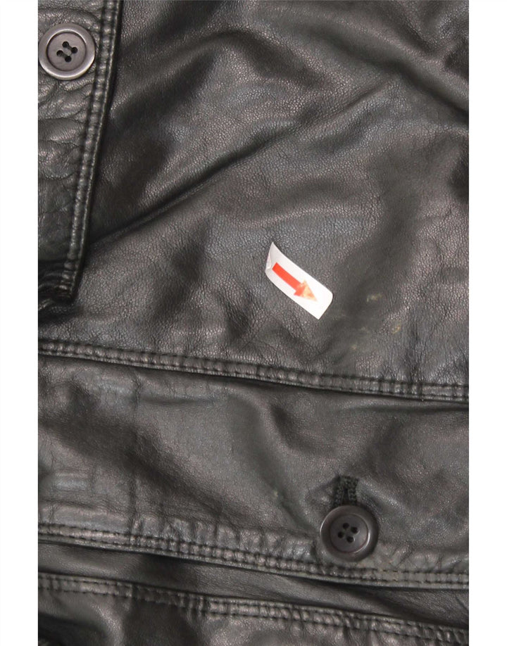 Lamatta Herren Lederjacke IT 52 XL Schwarz