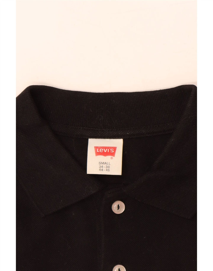LEVI'S Herren-Poloshirt, Größe S, schwarze Baumwolle