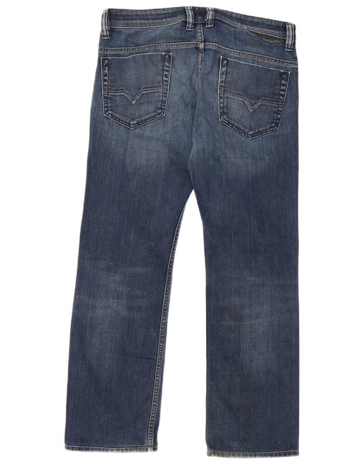 DIESEL Herren Safado Regular Slim Straight Jeans W30 L27 Blaue Baumwolle