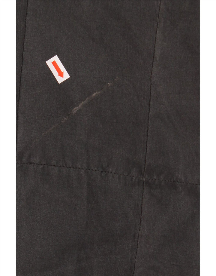 DIADORA Wattierter Herrenmantel UK 38 Mittelgraue Baumwolle